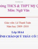 Bài giảng Ngữ văn 10 - Tập làm văn: Lập kế hoạch cá nhân