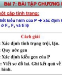 Bài giảng môn Sinh học lớp 9 - Bài 7: Bài tập chương 1