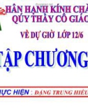 Bài giảng Giải tích 12 - Tiết 65: Ôn tập chương 3 (Đặng Trung Hiếu)