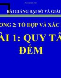 Bài giảng Quy tắc điếm - Đại số 11 - GV. Trần Thiên