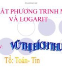 Bài giảng Giải tích 12 – Bài 6: Bất phương trình mũ và Logarit (Tiết 2)