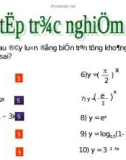 Bài giảng Giải tích 12 - Bài 1: Sự đồng biến, nghịch biến của hàm số