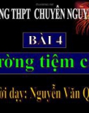 Bài giảng Giải tích 12 - Bài 4: Đường tiệm cận