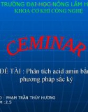 Phân tích acid amin bằng phương pháp sắc ký