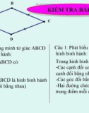 Bài giảng Hình học lớp 8: Hinh thoi