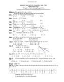 Bộ đề kiểm tra HK2 môn Toán lớp 7 năm 2012-2013