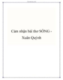 Bài văn mẫu lớp 9: Cảm nhận bài thơ Sóng Xuân Quỳnh