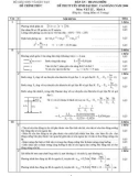 Đáp án đề thi Đại học môn Vật lý khối A 2004