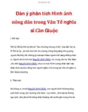 Dàn ý phân tích Hình ảnh nông dân trong Văn Tế nghĩa sĩ Cần Giuộc