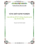 Sáng kiến kinh nghiệm đề tài: Làm thế nào để GV không chuyên tự tin dạy tốt âm nhạc