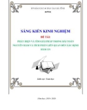 Sáng kiến kinh nghiệm THPT: Phát hiện và tìm giải pháp trong bài toán nguyên hàm và tích phân liên quan đến xác định hàm ẩn