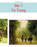 Bài giảng GDCD 7 bài 3: Tự trọng