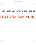 Bài giảng Ngữ văn 11 tuần 33 bài: Tóm tắt văn bản nghị luận