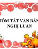 Bài giảng Tóm tắt văn bản nghị luận