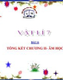 Bài giảng Vật lý 7 bài 16: Tổng kết chương II Âm học