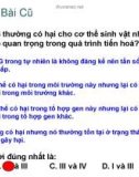 Giáo án điện tử Sinh học lớp 12: Bài 27