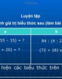 Giáo án điện tử môn Toán lớp 3 - Bài: Luyện tập (Trang 82)