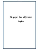 Bí quyết tìm việc trực tuyến