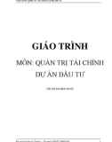 Giáo trình Quản trị tài chính dự án đầu tư