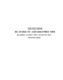 Thuyết minh dự án đầu tư: Sân Golf Phúc Tiến