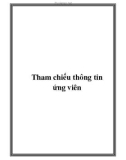 Tham chiếu thông tin ứng viên