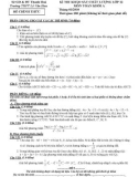 Đề thi và đáp án kỳ thi thử ĐH môn Toán khối A 2010_THPT Lê Văn Hưu Thanh Hóa