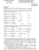 Đề thi và đáp án đề thi tuyển sinh đại học năm 2012 môn Tiếng Trung khối D- Mã đề 138