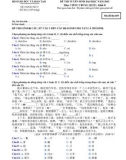 Đề thi và đáp án đề thi tuyển sinh đại học năm 2012 môn Tiếng Trung khối D- Mã đề 695