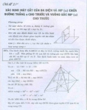 Một số phương pháp giải toán Hình học không gian theo chủ đề: Phần 2