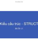 Bài giảng Nhập môn lập trình: Buổi 13 - Kiểu cấu trúc