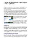 Các lệnh LAN Netsh mới trong Windows 7 và Server 2008 R2 Netsh