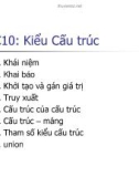 Chương 10: Kiểu Cấu trúc