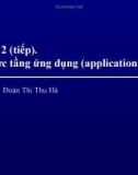 Bài giảng Mạng máy tính: Chương 2b - Đoàn Thị Thu Hà