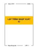 LẬP TRÌNH NHẬP XUẤT IO