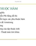 Bài giảng Cơ sở dữ liệu - Chương 3: Phụ thuộc hàm