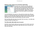 Windows Vista: Quản lý các tài khoản người dùng
