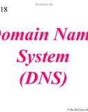 Lecture TCP-IP protocol suite - Chapter 18: Domain Name System (DNS)