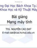 Bài giảng Mạng máy tính: Bài 12 - ThS. Nguyễn Cao Đạt