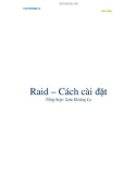 CÁCH CÀI ĐẶT HỆ THỐNG RAID