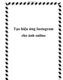 Tạo hiệu ứng Instagram cho ảnh online