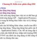 Chương II: Kiến trúc phân tầng OSI