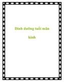 Dinh dưỡng tuổi mãn kinh