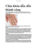 Chìa khóa dẫn đến thành công