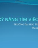 Kỹ năng tìm việc