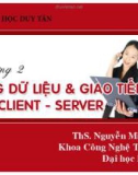 Chương 2 Mạng giao tiếp & Giao tiếp client - Sever