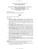 Đề thi tốt nghiệp cao đẳng nghề khoá II (năm 2008 - 2011) nghề Lập trình máy tính môn thi lý thuyết chuyên môn nghề - Mã đề thi: LTMT - LT28