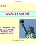 Bài giảng Quản lý chi phí