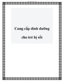 Cung cấp dinh dưỡng cho trẻ bị sốt