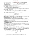 Kỳ thi thử ĐH lần 1 Toán 12 khối A, A1, B (2013-2014) - THPT chuyên Vĩnh Phúc (Kèm Đ.án)
