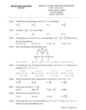Đề thi KSCL môn Toán 12 theo khối thi ĐH lần 3 năm 2018-2019 có đáp án - Trường THPT Hàm Rồng